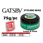 9354 Gatsby Styling Wax 75g - Loose & Flow - Buy1Get1free